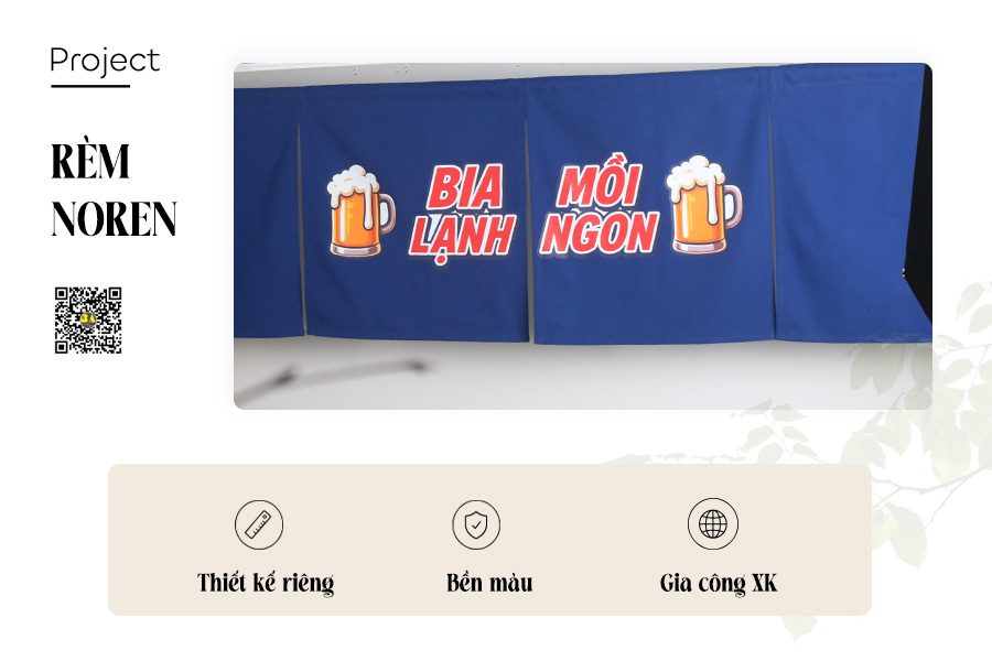 Rèm Noren Trang Trí Quán Bia Quán Nhậu | RÈM BÌNH AN-3
